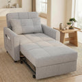 Gizoon Sofa Bed Chair 3 in 1 Convertible, Pullout Single Sleeper Chair Bed with Adjustable Backrest, Spacious Multifunctional Sofa Couches for Living Room, Bedroom, Apartment