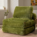 ovios Folding Sofa Bed, Foldable Sleeper Chair Floor Futon, Comfy Portable Convertible Fold Out Lounge Chairs for Living Room Bedroom, Green