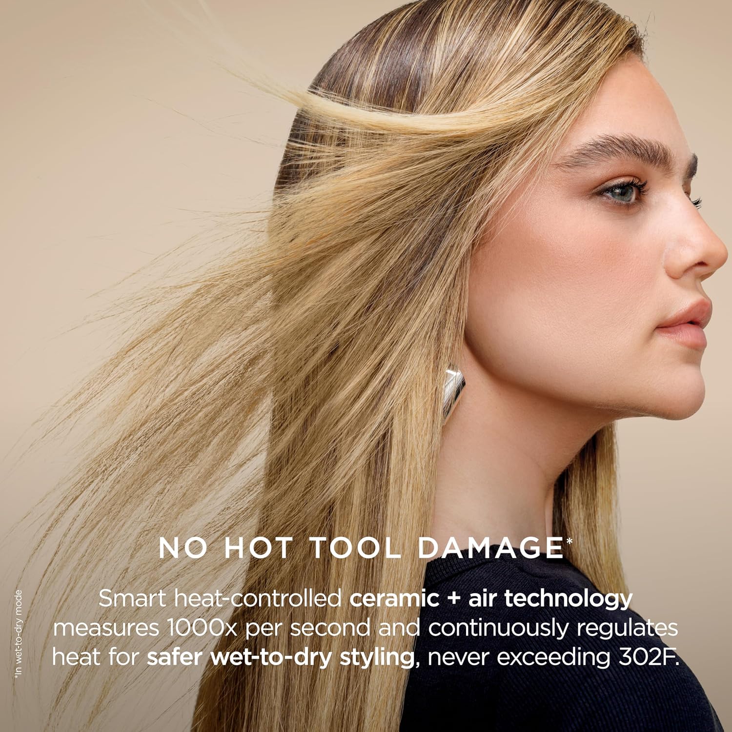 Shark Glam Ceramic & Powerful Air Styling & Drying System, with Silki Straightener & Glossi Air Glosser, for Drying, Curling, Air Straightening & Glossing, Pink, HD6051SPK (Straight & Wavy Hair)