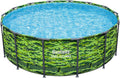 Bestway Steel Pro Max 14'x48 Camo Pool Set | Durable Construction, Easy Assembly, and All-Inclusive Accessories - Above Ground Pool Set with Filter Pump, Ladder, and Pool Cover - No Tools Required!
