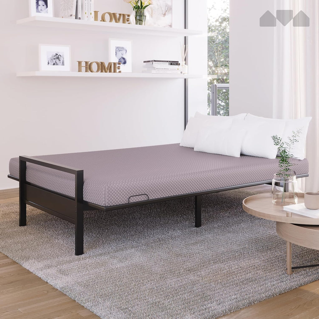 Milliard Memory Foam Futon Mattress – Full Size (Frame Not Included) (Grey)