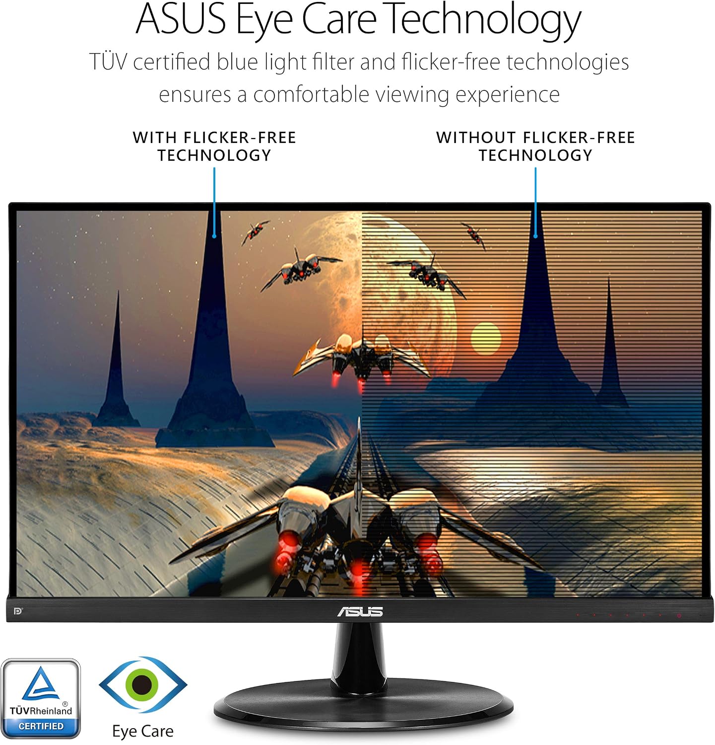 ASUS VP249QGR 23.8' Gaming Monitor 144Hz Full HD (1920 x 1080) IPS 1ms FreeSync ELMB Eye Care DisplayPort HDMI VGA