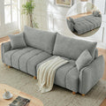 Mofolit Sleeper Sofa Bed Convertible Couch with Storage in Chenille Fabric Loveseat for Living Room Apartment and Small Spaces (Grey)