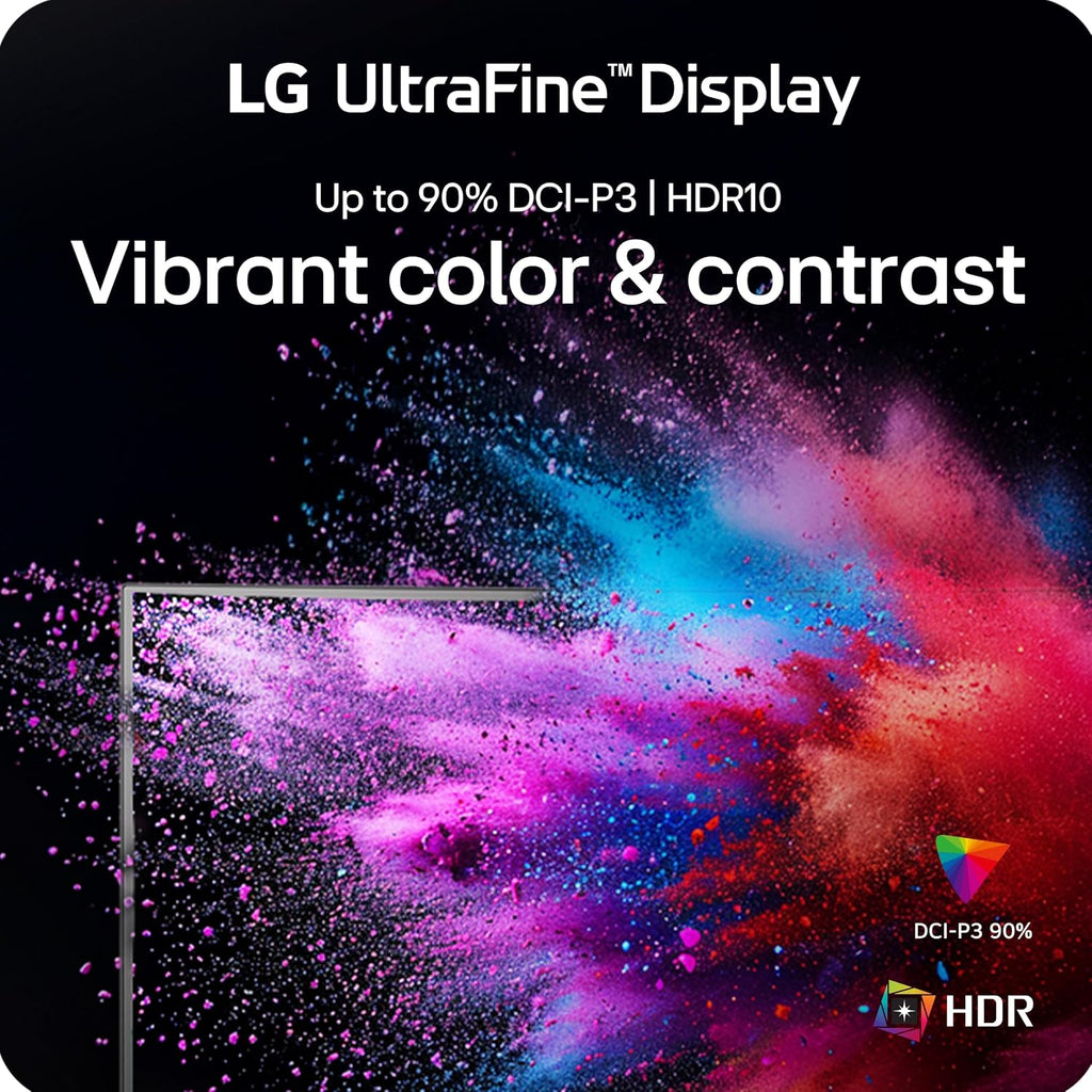 LG Ultrafine Monitor 32, 4K UHD (3840x2160), HDR10 DCI-P3 90% (CIE1976), 16:9 VA Anti-Glare, Speakers x2, 60HZ, 4ms, OnScreen Control, Reader Mode, Flicker Safe, Borderless Design, with 5ave HDMI2