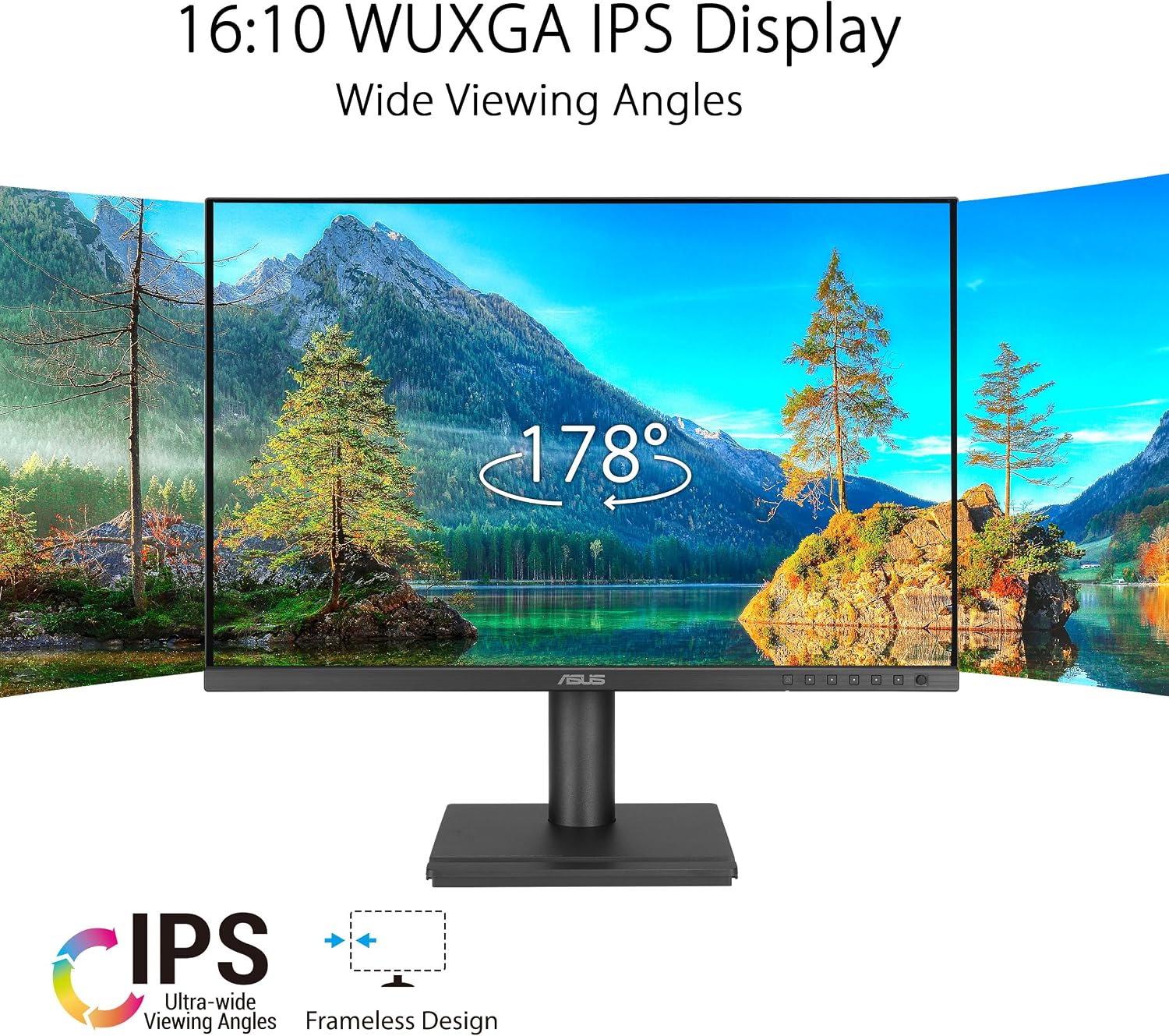 ASUS 24' Docking Monitor (BE248CFN) – WUXGA (1920x1200), IPS, 100Hz, Frameless, USB-C Docking, RJ45, Speakers, Height Adjustable, HDMI, Daisy-Chain, Eye Care, Wall Mountable, 3 yr Warranty