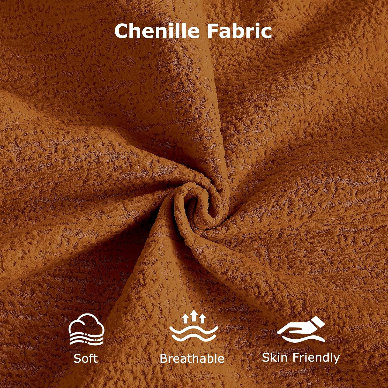 Mofolit Sleeper Sofa Bed Convertible Couch with Storage in Chenille Fabric Loveseat for Living Room Apartment and Small Spaces (Orange)