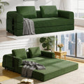 78' Convertible Sofa Bed, 5-in-1 Boneless Sleeper Sofa with with Fixed Frame & Pocket, Corduroy Pull Out Couch with 2 Pillows, Couch Bed for Living Room, Small Spaces, Bedroom, No Assembly