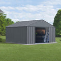 Arrow Classic Metal Shed, 12 x 12, Charcoal