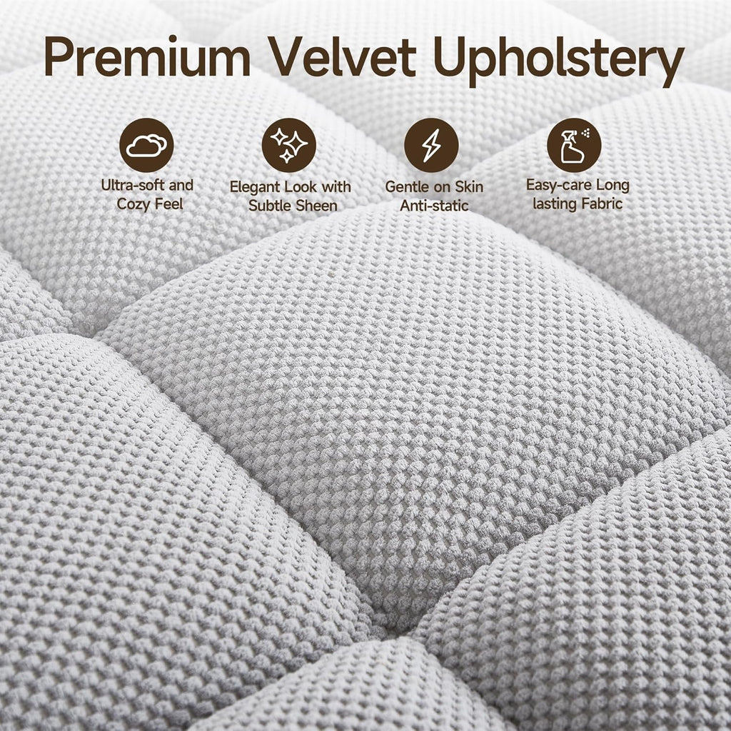 70.9' Chaise Lounge Chair Indoor, Oversized Boucle Upholstered Sofa Bed, Adjustable Backrest Deep Seat Reading Chair, Sofas Couches for Living Room with Storage, Cup Holders & 360° Swivel Side Table