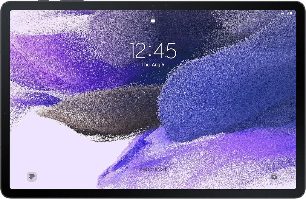 Samsung Galaxy Tab S7 FE 2021 Android Tablet 12.4' Screen WiFi 64GB S Pen Included Long-Lasting Battery Powerful Performance, Mystic Black (Renewed)