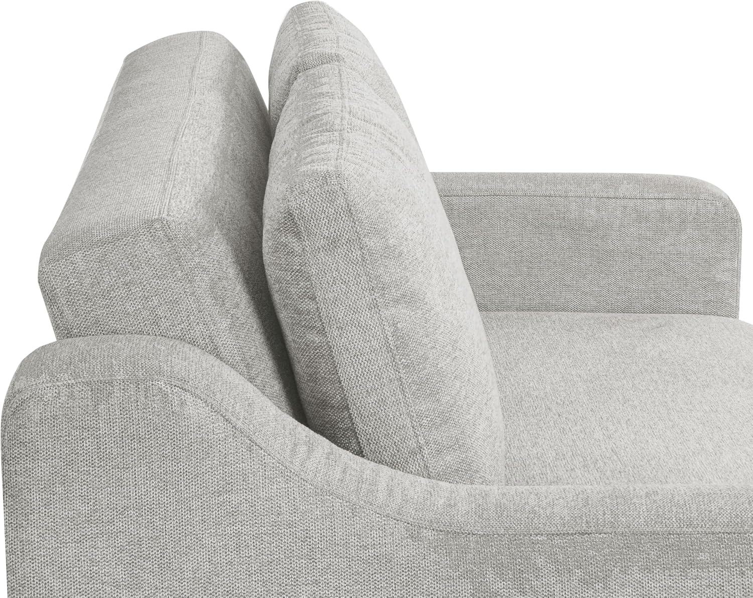 Serta Hawthorne 66.1' Slipcovered Convertible Sleeper Loveseat, Full Size, Dreamcoil Comfort, FingerGuard Pinch Point Protection, Polyester Tweed Fabric, Linen