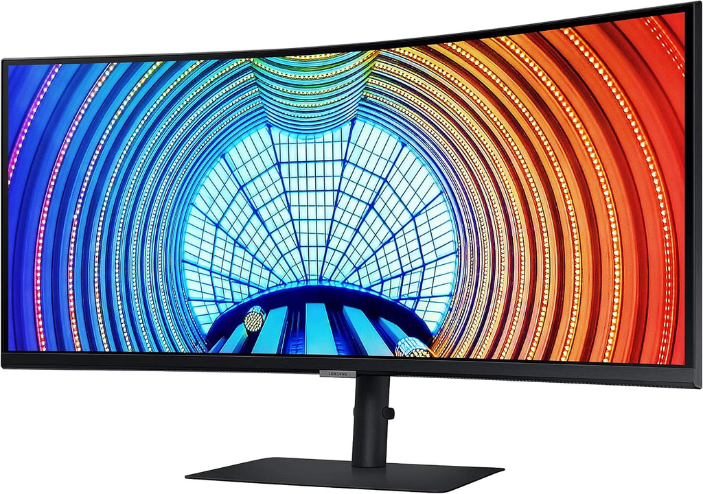 Samsung Business S65UA Series 34 Inch Curved WQHD 3440x1440 Computer Monitor, HDR10, 100 Hz, USB-C, DP Daisy Chain, HDMI 2.0, USB 3.0 Hub (S34A654UXN), Black