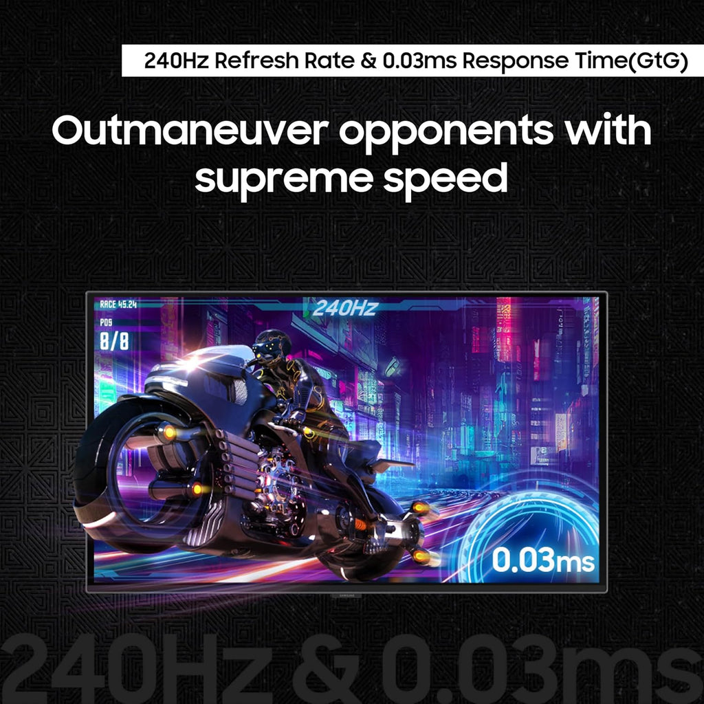 Samsung 27' Odyssey OLED G6 (G61SD) QHD & QD-OLED 240Hz 0.03ms FreeSync Premium Pro Gaming Monitor with Sleek Metal Design, 3 Year Warranty, US, LS27DG610SNXZA
