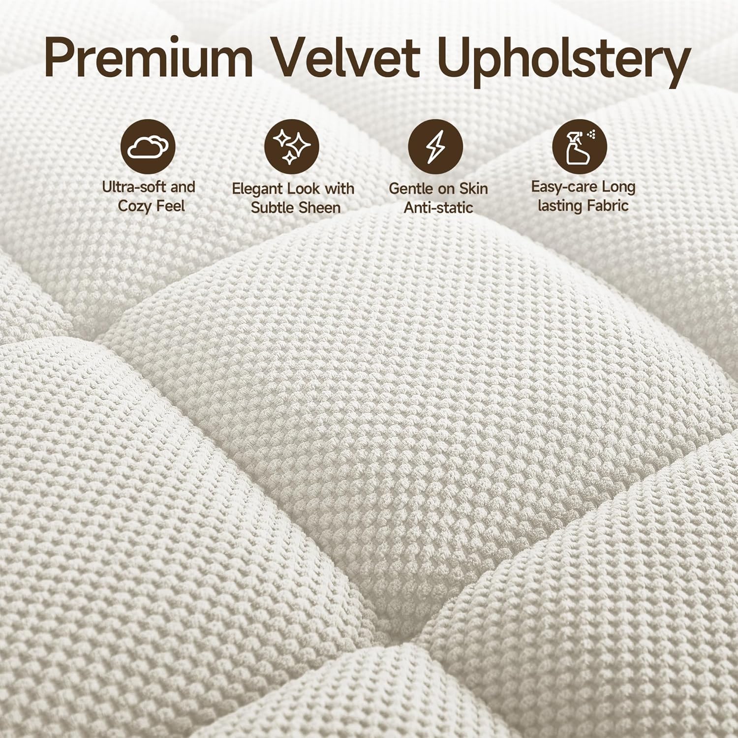 41.7' Chaise Lounge Chair Indoor, Oversized Boucle Upholstered Sofa Bed, Adjustable Backrest Deep Seat Reading Chair, Sofas Couches for Living Room with Storage, Cup Holders & 360° Swivel Side Table