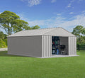 Arrow Classic Metal Shed, 12 x 17, Flute Grey