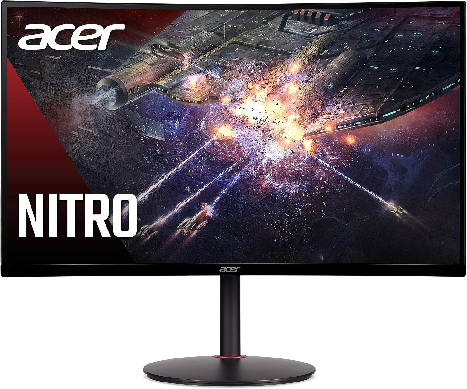 Acer 27' 1500R Curved 240Hz Gaming Monitor Bundle with HyperX Cloud Alpha Gaming Headset