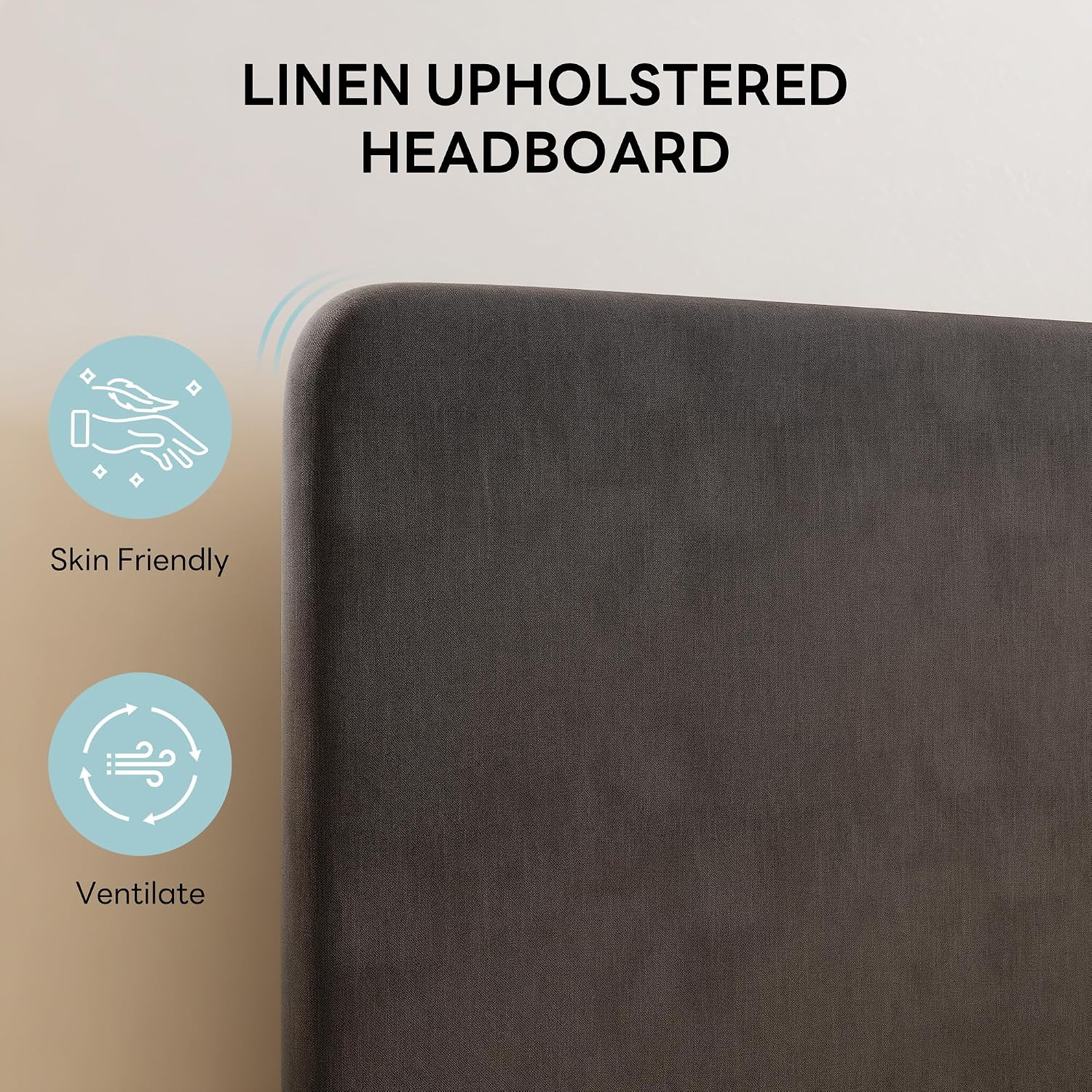 LIKIMIO Twin Daybed with Headboard, Corner Bed Frame with Storage Drawers and Bed Rails, Solid Wood Support for Small Spaces, Guest Room, Dark Gray