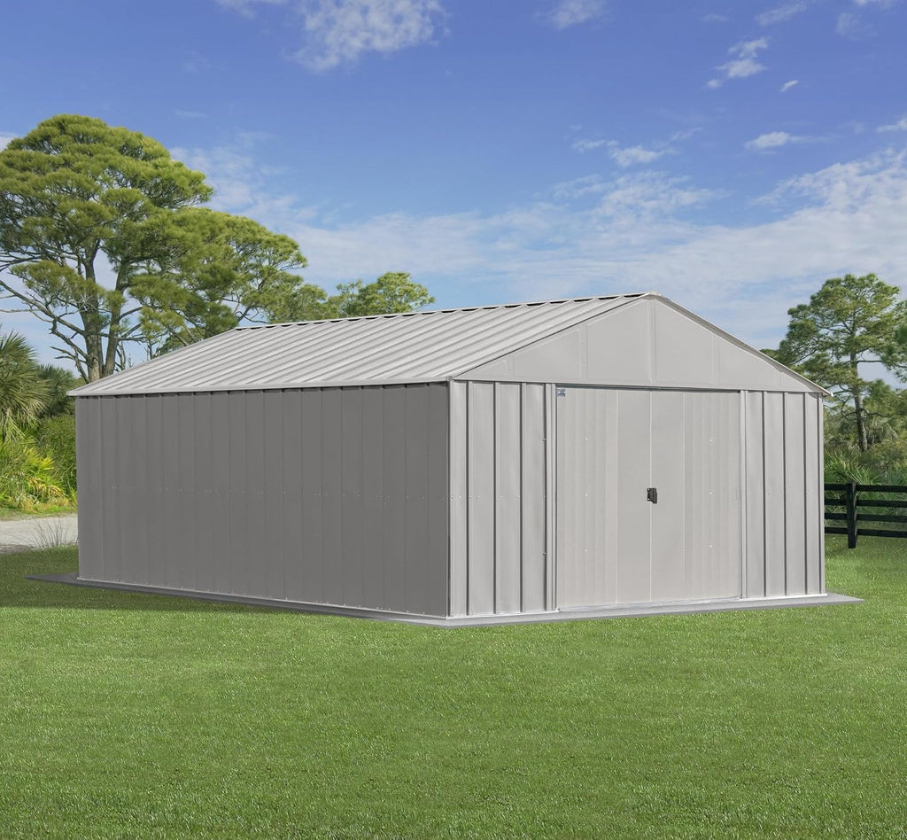 Arrow Classic Metal Shed, 12 x 17, Flute Grey