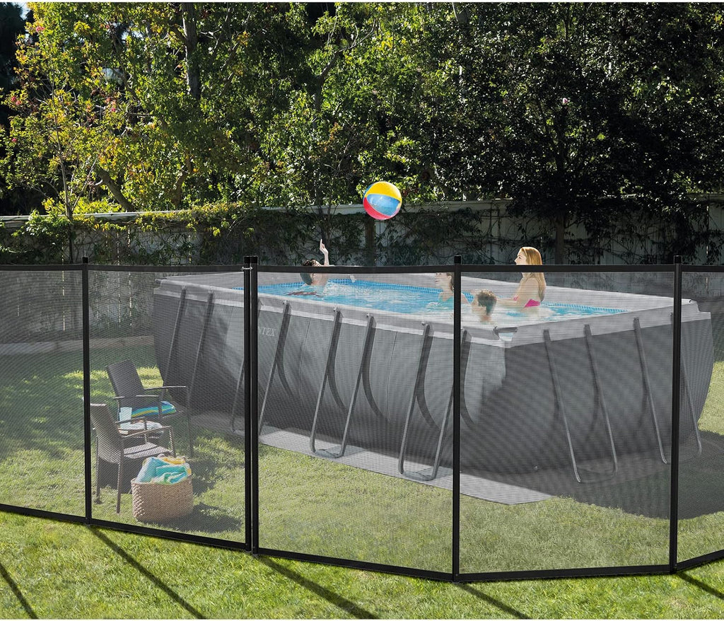VINGLI Swimming Pool Fence for Inground and Above Pool Safety Fencing, Black (4×60FT)