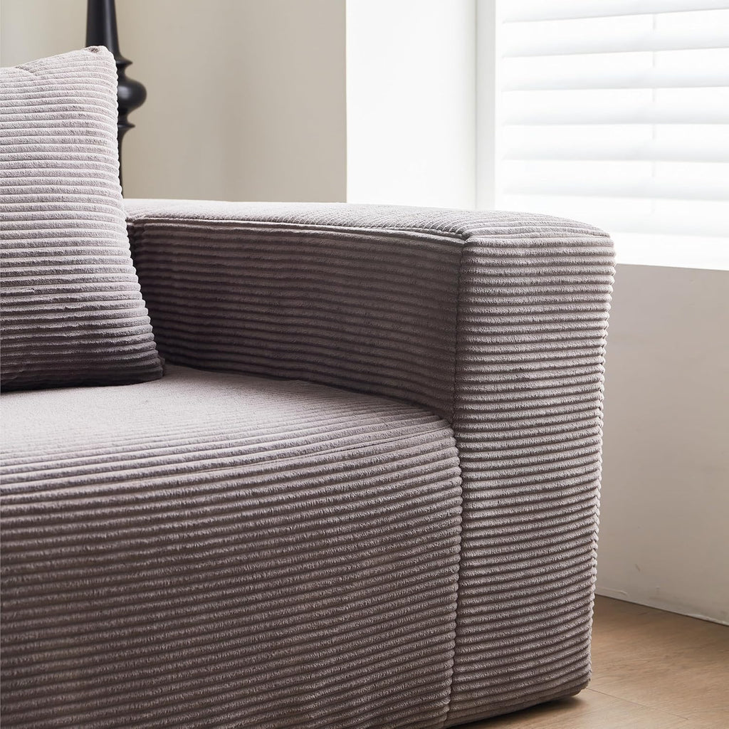 Swbvs Single Sofa Chair - Oversized Lounge Armchair,Singgle Couch Soft Foam Cushion, Cozy Reading Chair for Living Room & Bedroom for Living Room Bedroom,No Assembly,Grey