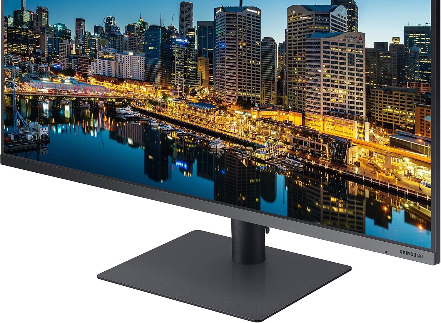 Samsung TU87F Series 32-Inch Viewfinity 4K UHD Pro Monitor, VA Panel, 60Hz, 5ms, HDR10, sRGB, HDMI, Dual 4K Display, Fully Adjustable Stand, Eye Saver Mode (LF32TU874VNXGO) Dark Blue Gray