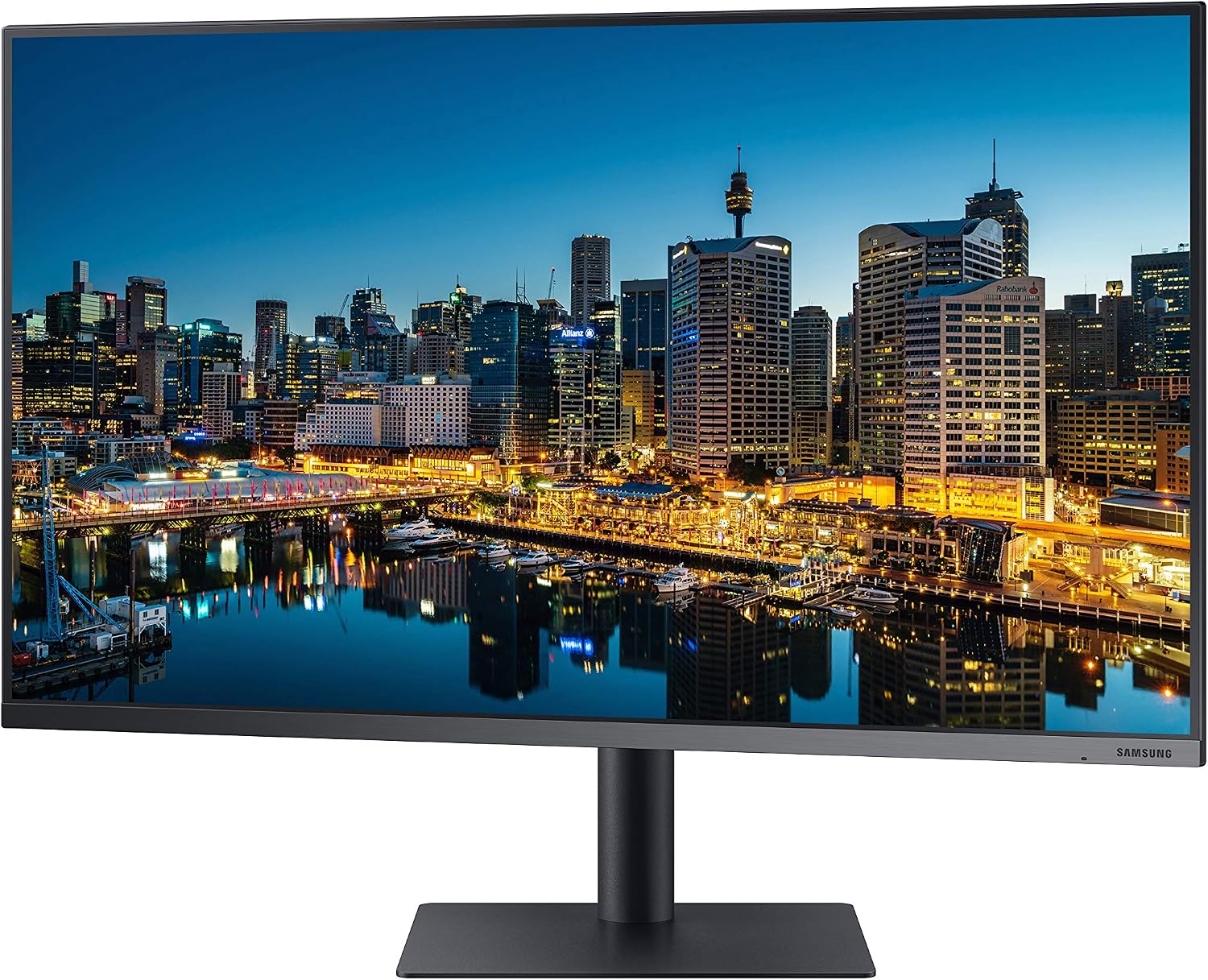 Samsung TU872 Series 32-Inch Viewfinity 4K UHD (3840x2160) Computer Monitor, Thunderbolt 3 Daisy Chain, HDMI, Display Port, Height Adjustable Stand, 3 Yr WRNTY (LF32TU872VNXGO)