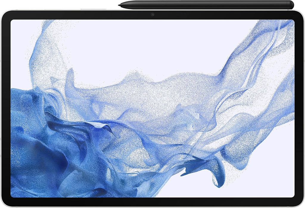Samsung Galaxy Tab S8 Android Tablet, 11' LCD Screen, 128GB Storage, Qualcomm Snapdragon, S Pen Included, All-Day Battery Ultra Wide Camera, DeX Productivity, Silver (Renewed)
