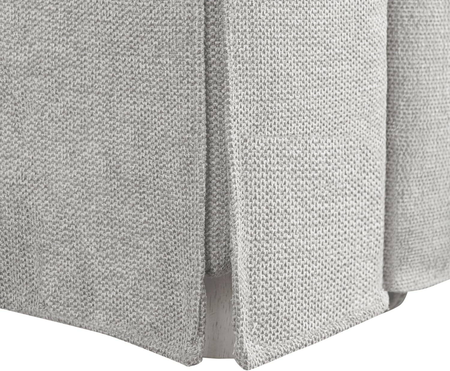 Serta Hawthorne 66.1' Slipcovered Convertible Sleeper Loveseat, Full Size, Dreamcoil Comfort, FingerGuard Pinch Point Protection, Polyester Tweed Fabric, Linen