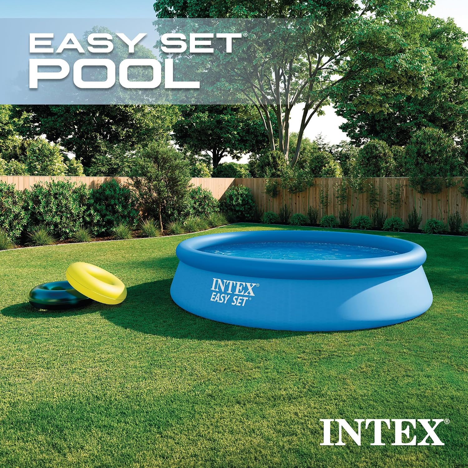 INTEX Easy Set 12 ft x 30in Above Ground Pool Set, Round Inflatable Swimming Pool with 530 GPH Cartridge Filter Pump and Type A Cartridge